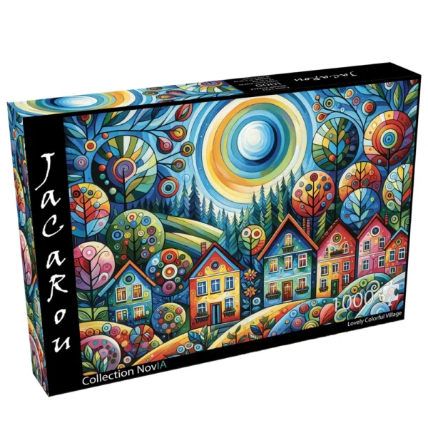 Jacarou - Lovely Colorful Village 1000 Piece Puzzle - Image 2