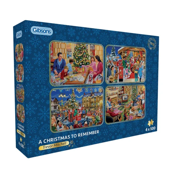Gibsons - A Christmas to Remember 4 X 500 Piece Puzzle