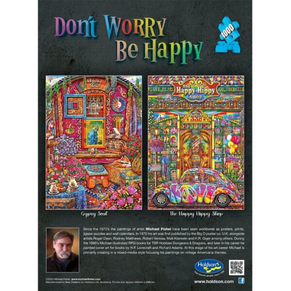 Holdson - Don't Worry be Happy - Gypsy Soul 1000 Piece Puzzle - Image 3
