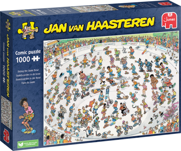 Jan van Haasteren - Riding the Skate Bowl 1000 Piece Puzzle - Image 2