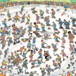 Jan van Haasteren - Riding the Skate Bowl 1000 Piece Puzzle
