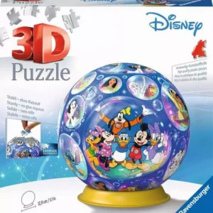 Ravensburger 3D Puzzle Ball, Disney Characters 72 Pieces
