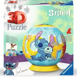 Ravensburger 3D Puzzle Ball, Disney Stitch 72 Pieces