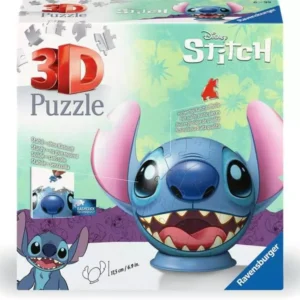 Ravensburger 3D Puzzle Ball, Disney Stitch with Ears 72 Pieces