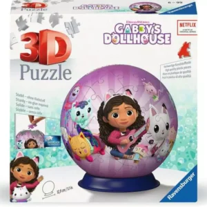 Ravensburger 3D Puzzle Ball, Gaby's Dollhouse 72 Pieces