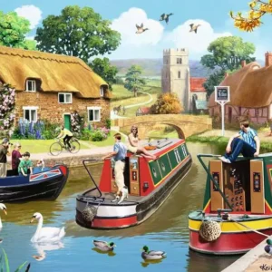 Ravensburger - A Busy Day on the Canal 1000 Piece Puzzle