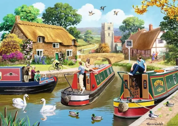 Ravensburger - A Busy Day on the Canal 1000 Piece Puzzle