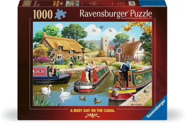 Ravensburger - A Busy Day on the Canal 1000 Piece Puzzle - Image 2