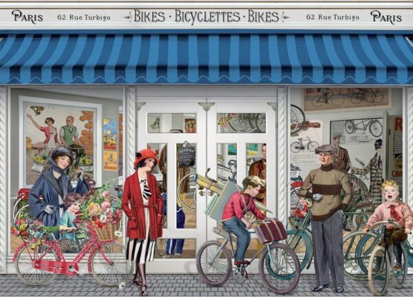 Holdson - Victorian Day Out, Bikes, Bicyclettes, Bikes 1000 Piece Puzzle