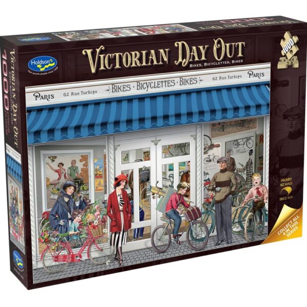 Holdson - Victorian Day Out, Bikes, Bicyclettes, Bikes 1000 Piece Puzzle - Image 2