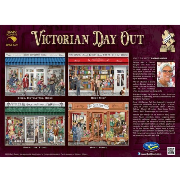 Holdson - Victorian Day Out, Bikes, Bicyclettes, Bikes 1000 Piece Puzzle - Image 3
