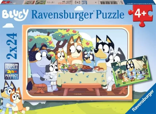 Ravensburger - Bluey, Let's do This 2 X 24 Piece Puzzle