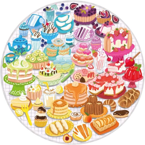 Ravensburger - Circle of Colors Desserts, 500 Piece Round Puzzle - Image 2