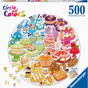 Ravensburger - Circle of Colors Desserts, 500 Piece Round Puzzle