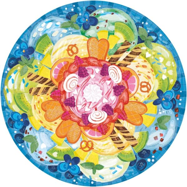 Ravensburger - Circle of Colors Ice Cream, 500 Piece Round Puzzle - Image 2