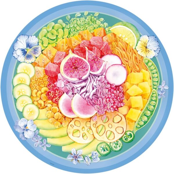 Ravensburger - Circle of Colors Poke Bowl, 500 Piece Round Puzzle - Image 2