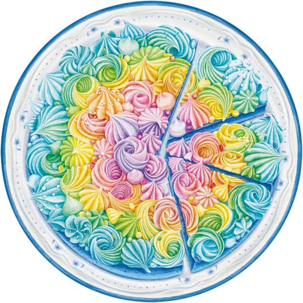 Ravensburger - Circle of Colors Rainbow Cake, 500 Piece Round Puzzle - Image 2