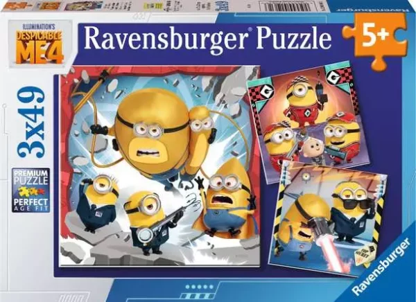 Ravensburger - Despicable Me 4, Despicable Always 3 x 49 Piece Puzzle