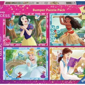 Ravensburger - Disney Princess, Make your own Fairytale Bumper Puzzle Pack 4 x 100 Piece
