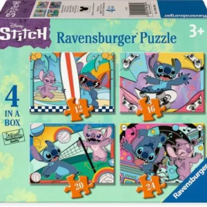 Ravensburger - Disney Stitch, Sporty Stitch -  4 in a Box Puzzle Set