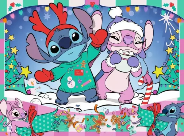 Ravensburger - Disney Stitch, Christmas 100 Piece Puzzle