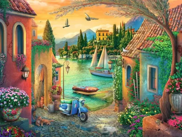 Ravensburger - European Villa Views 750 Large Piece Puzzle