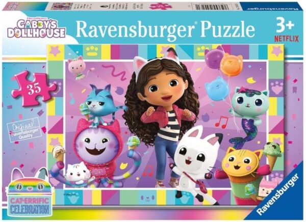 Ravensburger Gabby's Dollhouse, Let's Celebrate 35 Piece Puzzle - Image 2