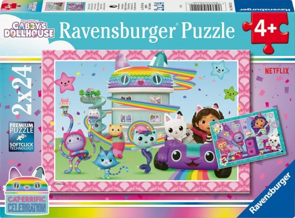 Ravensburger - Gabby's Dollhouse, Ready to Party 2 X 24 Piece Puzzle