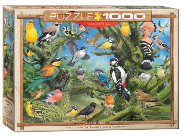 Eurographics - Garden Birds, Jardin 1000 Piece Puzzle - Image 2