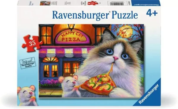 Ravensburger Happy Cat Pizza 35 Piece Puzzle - Image 2