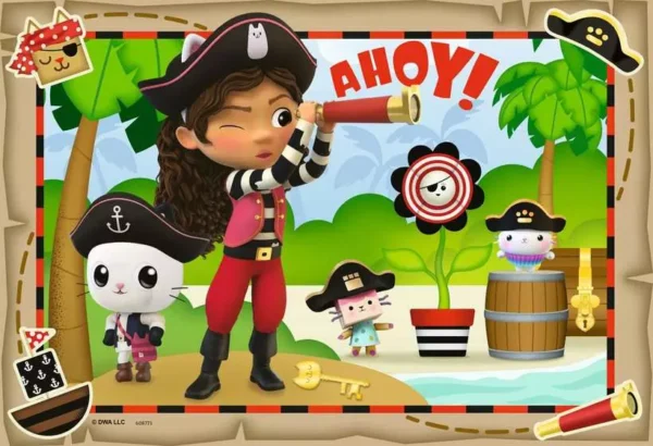 Ravensburger - Gabby's Dollhouse, Let's Pirate Party 2 X 24 Piece Puzzle - Image 3
