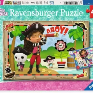 Ravensburger - Gabby's Dollhouse, Let's Pirate Party 2 X 24 Piece Puzzle