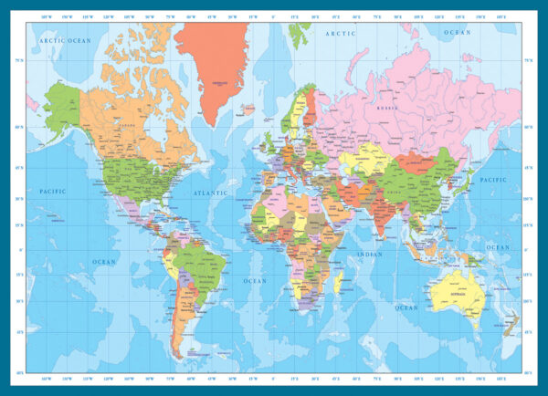 Eurographics - Map of the World (2) 1000 Piece Puzzle