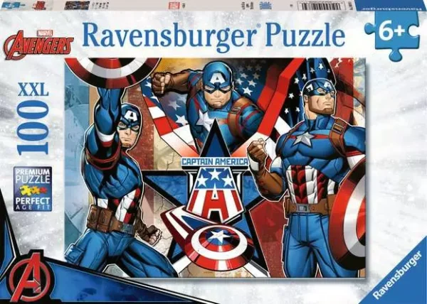 Ravensburger - Marvel Captain America - The First Avenger 100 Piece Puzzle - Image 2
