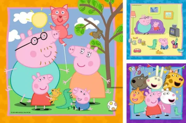 Ravensburger - Peppa's Family & Friends 3 x 49 Piece Puzzle - Image 2