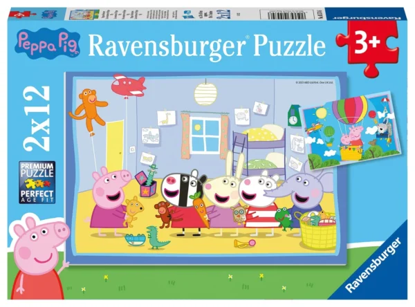 Ravensburger - Peppa's Adventures 2 X 12 Piece Puzzle