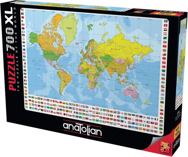 Anatolian - World Political Map 700 XL Piece Puzzle - Image 2