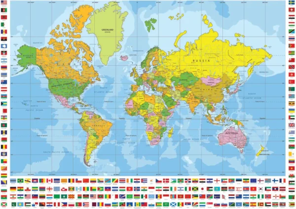 Anatolian - World Political Map 700 XL Piece Puzzle