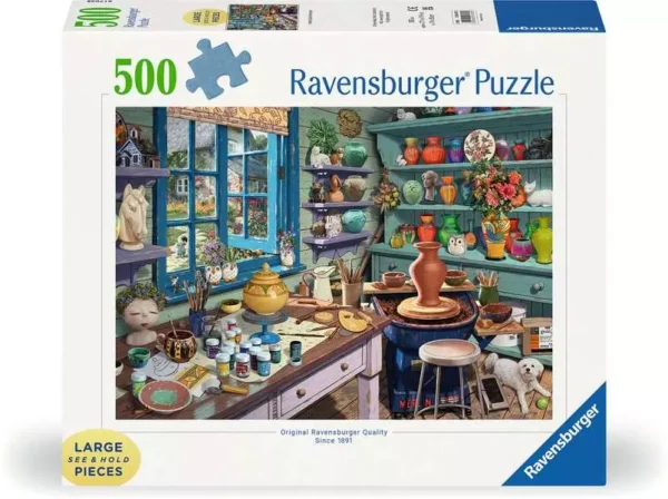 Ravensburger - Pottery Studio Sanctuary 500 Large Piece Puzzle - Image 2