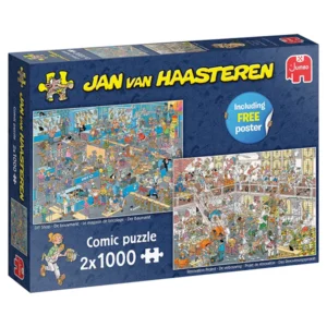 Jan Van Haasteren - Renovation Project 2 x 1000 Piece Puzzles - Jumbo
