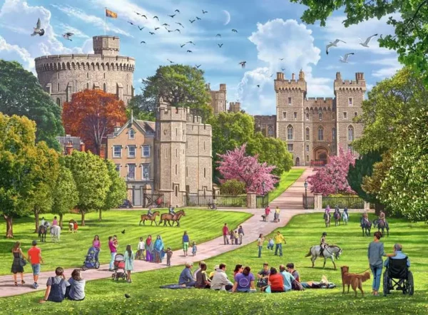 Ravensburger - Happy Days No 5, Royal Residences 4 x 500 Piece Puzzles - Image 3