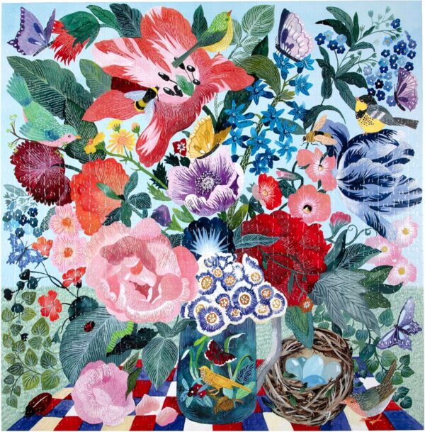 eeBoo - Spring Bouquet 1000 Piece Puzzle - Image 2