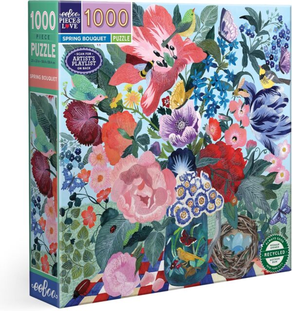 eeBoo - Spring Bouquet 1000 Piece Puzzle