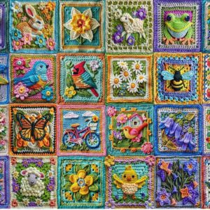 Holdson - Treats n Treasures Series 4 - Springtime Crochet 1000 Piece Puzzle