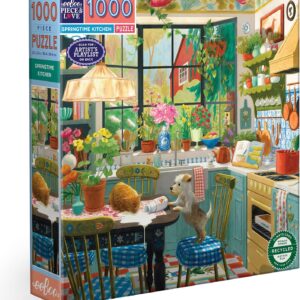 eeBoo - Springtime Kitchen 1000 Piece Puzzle