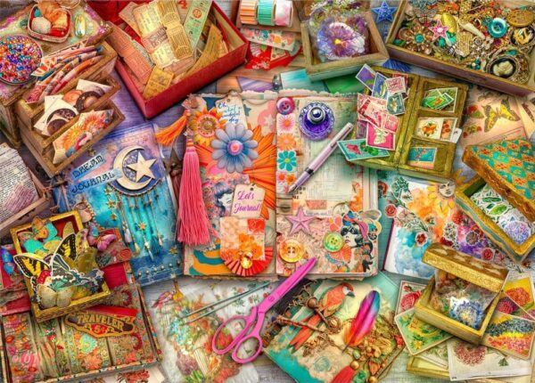 Holdson - Treats n Treasures Series 4 - The Journalers Desk 1000 Piece Puzzle