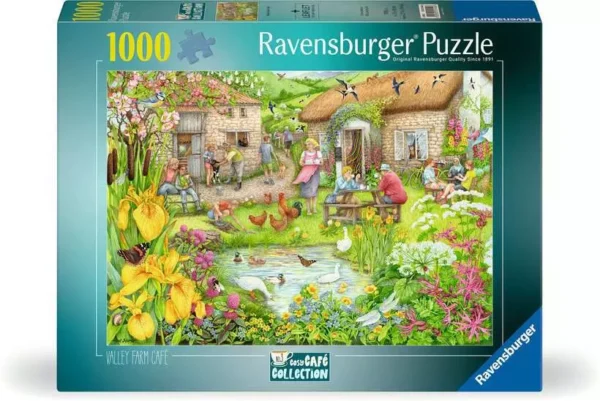 Ravensburger - Cosy Cafe No 3, Valley Farm Cafe 1000 Piece Puzzle - Image 2
