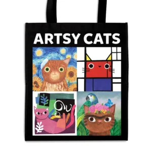 Mudpuppy - Reusable Shopping Bag, Artsy Cats