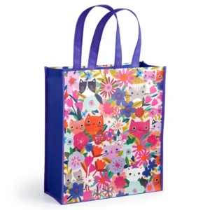 Mudpuppy - Reusable Shopping Bag, Blooming Cats