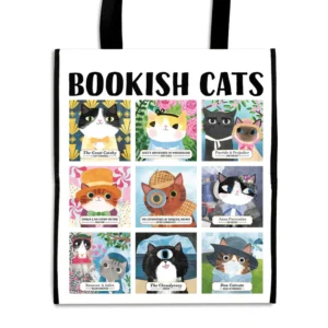 Mudpuppy - Reusable Shopping Bag, Bookish Cats